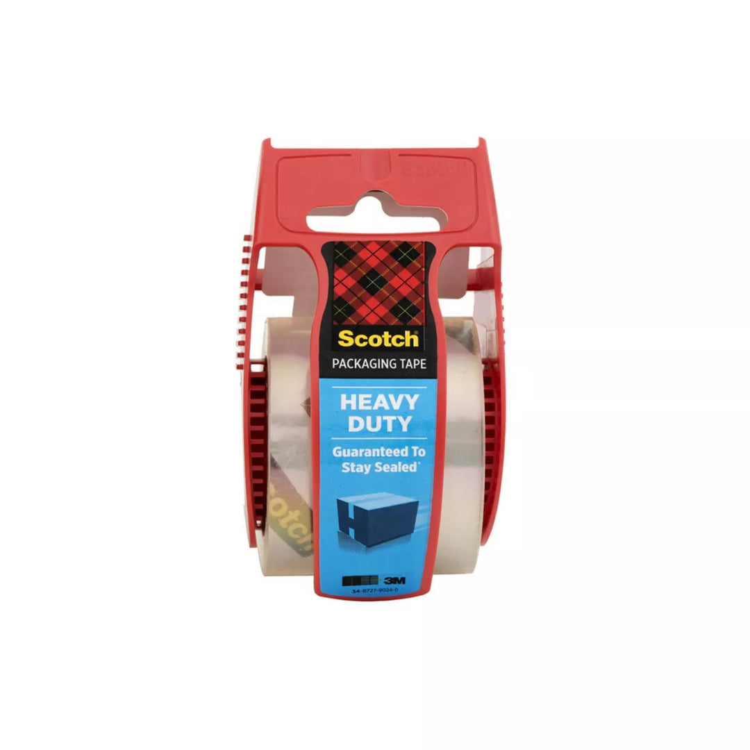 Scotch Heavy Duty Shipping Packing Tape Roll with Dispenser