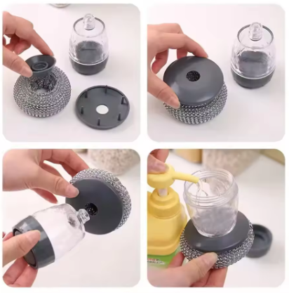 Soap Dispenser Steel Brush