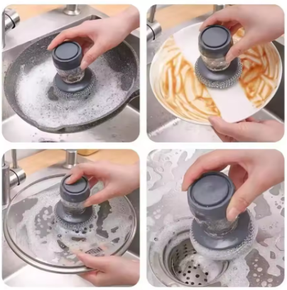 Soap Dispenser Steel Brush
